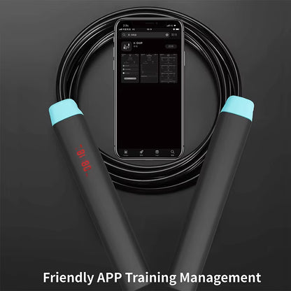 Smart Jump Rope Fitness Skipping Rope with APP Calorie Data Analysis for Home Gym Crossfit Workout Exercise for Men Women