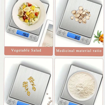 1Pcs Digital Kitchen Scale 3000G/ 0.1G Small Jewelry Scale Food Scales Digital Weight Gram and Oz Digital Gram Scale