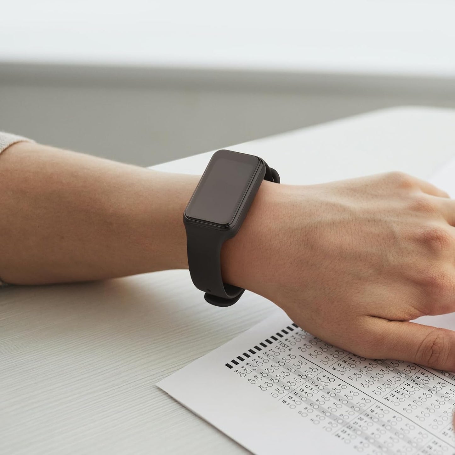 Bands for Amazfit Band 7 Straps, 4-Pack Soft Silicone Sport Replacement Bracelet Strap for Amazfit Band 7 Fitness & Health Tracker Women Men