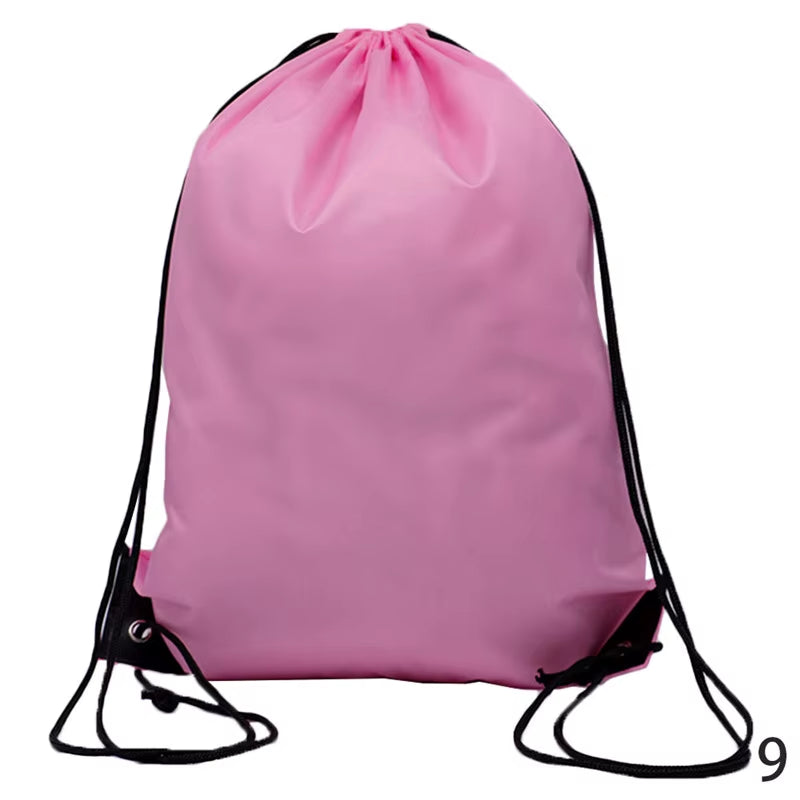 Customize Women Drawstring Bag Personal Custom Your Pictures Book Bag DIY Child School Bags Shoe Pocket Backpack with Print Logo