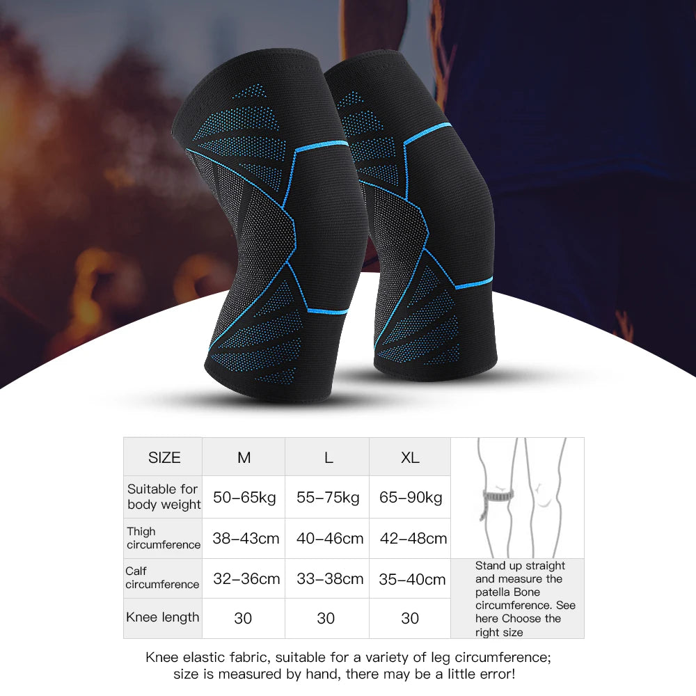 Knee Support Brace Compression Long Full Legs Sleeve Arthritis Running Gym Sport Knee Pads