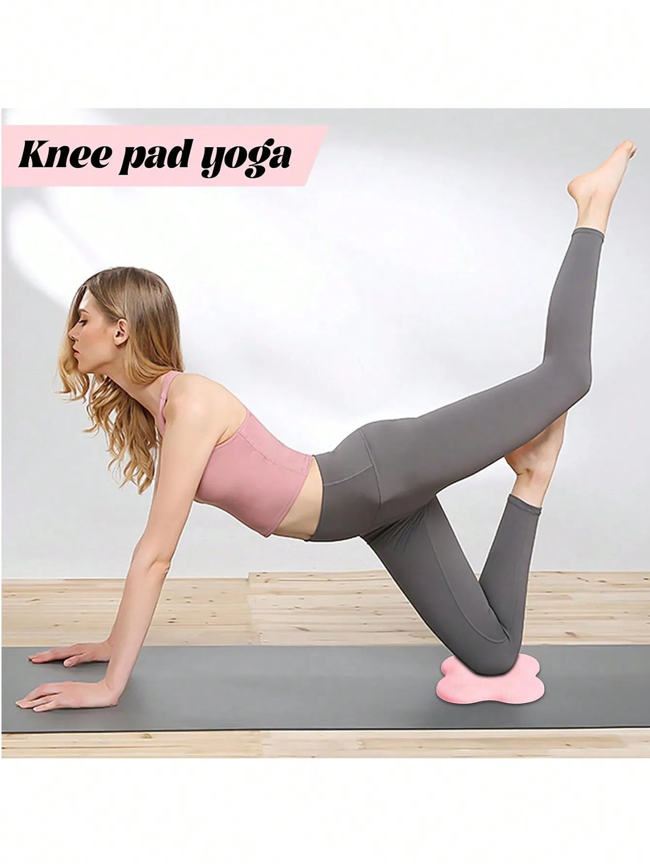 Thickened anti Slip Yoga Kneeling Pad Knee Pad Soft Flat Support Pad Slow Rebound Non-Slip Pad Sports Fitness Mat