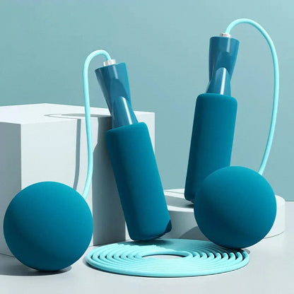 1Pc Heavy Cordless Skipping Rope, Fitness Jump Rope with Big Ball, Suitable for Household Indoor Sports, Fat Burning