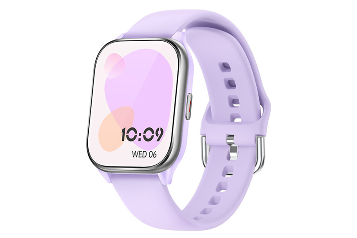 Smartwatch with Calling, Music, Large Screen, Heart Rate, Blood Oxygen, Sleep and Health Monitoring, and Multiple Sports Modes(Purple)