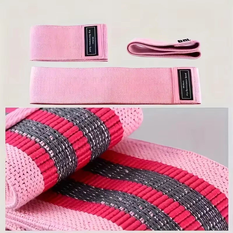 Fabric Resistance Hip Booty Bands Glute Thigh Elastic Workout Bands Squat Circle Stretch Fitness Strips Loops Yoga Gym Equipment